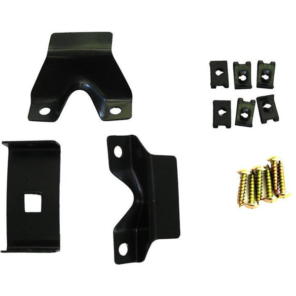 1966-1967 Chevy El Camino Console Mounting Bracket Set Manual Trans 3 Piece Set.