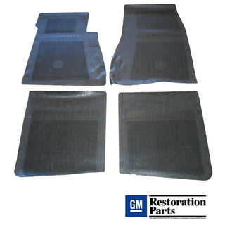 1967 Chevy El Camino Rubber Floor Mat, 4 Piece Set, Black.