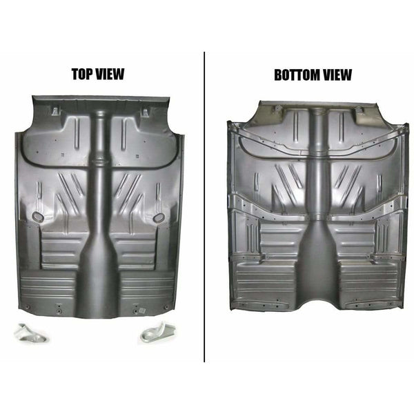 1956-1957 Chevy One-Fifty Series 4 Door Hardtop Complete Floor Pan with Braces.