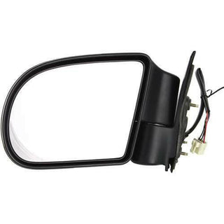 1998-2005 Chevy Blazer Mirror LH, Power, Heated, Manual Fold, Textured.