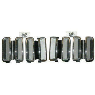 1971 Plymouth Barracuda FENDER LOUVER FRT 12PC SET 12-PIECES PLUS HARDWARE FOR ONE CAR.