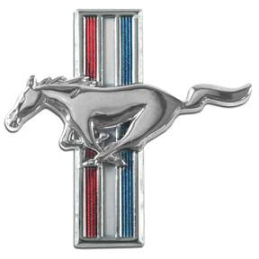 1964-1968 Ford Mustang DRIVER SIDE FENDER EMBLEM, HORSE, 2 REQUIRED - Classic 2 Current Fabrication
