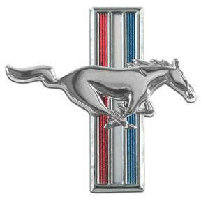 1964-1968 Ford Mustang PASSENGER SIDE FENDER EMBLEM.