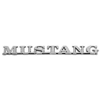 1965-1966 Ford Mustang FENDER EMBLEM, MUSTANG FOR w/ALTERNATOR, EXCEPT 2-2.