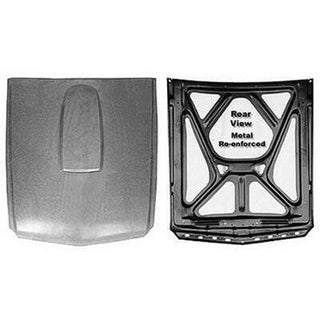 1964-1966 Ford Mustang FIBERGLASS GT350 HOOD PANEL w/STEEL REINFORCEMENT.