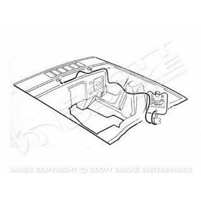 1964-1966 Ford Mustang WASHER HOSE KIT.