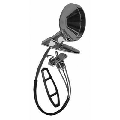 1964-1966 Ford Mustang DRIVER SIDE MECHANICAL REMOTE OUTSIDE REARVIEW MIRROR w/MOUNT KIT.