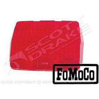1964-1966 Ford Mustang DRIVER OR PASSENGER SIDE TAIL LIGHT LENS w/LOGO, 2 REQUIRED.