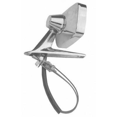 1967-1968 Ford Mustang DRIVER SIDE MECHANICAL REMOTE RECTANGULAR OUTSIDE REARVIEW MIRROR.