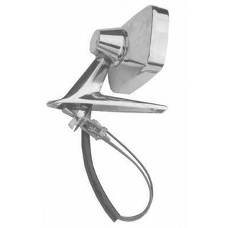 1967-1968 Ford Mustang DRIVER SIDE MECHANICAL REMOTE RECTANGULAR OUTSIDE REARVIEW MIRROR.