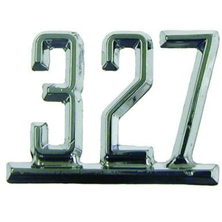 1965-1967 Chevy Chevelle FENDER EMBLEM, '327' - Classic 2 Current Fabrication