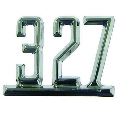 1965-1967 Chevy Impala FENDER EMBLEM, '327'.