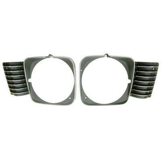 1969-1972 Chevy Nova HEAD LIGHT BEZEL LH/RH PAIR.