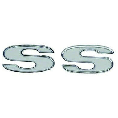 1967 Chevy Camaro FENDER EMBLEM, 'SS', 2 REQUIRED.