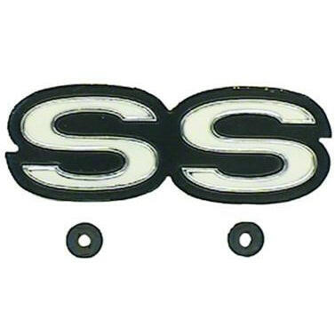 1969 Chevy Camaro TAIL PANEL EMBLEM, 'SS'.