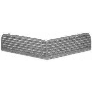 1980-1981 Chevy Camaro FRONT UPPER GRILLE, SILVER, STANDARD MODELS.