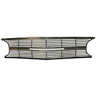 1965 Chevy El Camino GRILLE, SILVER, PAINT BLACK FOR SS MODELS - Classic 2 Current Fabrication