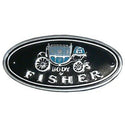 1962-1979 Chevy Nova FISHER BODY STICKER, BODY BY FISHER.