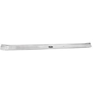 1968-1972 Pontiac Grand Prix DRIVER SIDE DOOR SILL PLATE w/FISHER EMBLEM FOR 2dr VEHICLES.