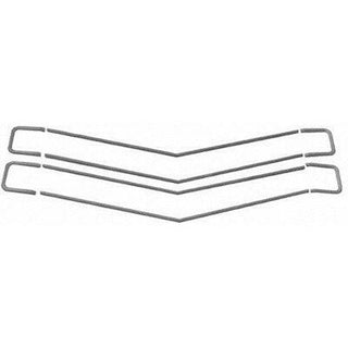 1970 Chevy El Camino GRILLE MOLDING SET, 8 PIECES, FOR SS MODELS.