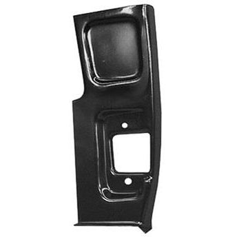 1955-1959 Chevy 2nd Series Pickup PASSENGER SIDE LOWER DOOR PILLAR PATCH, 15-3/4in X 6-1/2in - Classic 2 Current Fabrication
