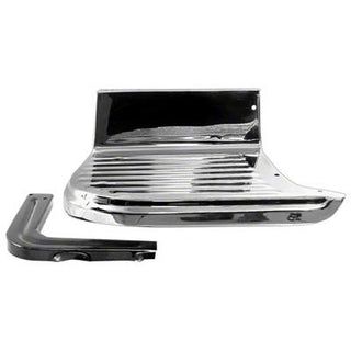 1955-1966 Chevy 2nd Series Pickup DRIVER SIDE CHROME RUNNING BOARD w/BRACKET FOR STEPSIDE - Classic 2 Current Fabrication