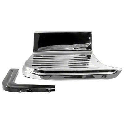 1955-1966 GMC Pickup DRIVER SIDE CHROME RUNNING BOARD w/BRACKET FOR STEPSIDE.