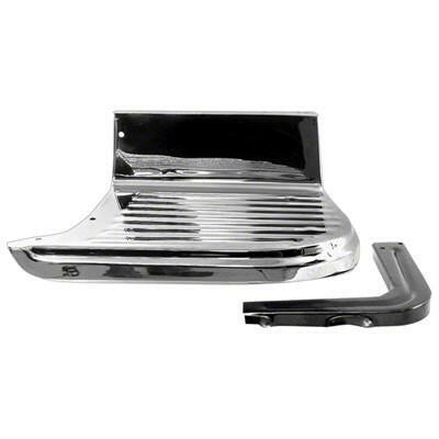1955-1966 Chevy 2nd Series Pickup PASSENGER SIDE CHROME RUNNING BOARD w/BRACKET FOR STEPSIDE.