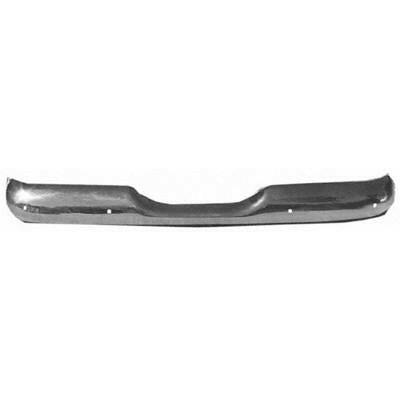 1955-1959 GMC Pickup BUMPER FACE BAR REAR, CHROME, STEPSIDE/FENDERSIDE.