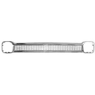 1964-1966 Chevy Suburban GRILLE, CHROME, WITHOUT 'Chevy' LETTERING.