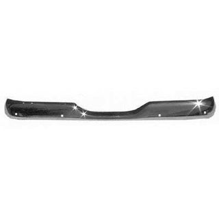 1960-1966 GMC Pickup BUMPER FACE BAR REAR, CHROME, STEPSIDE/FENDERSIDE.