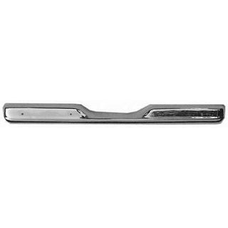 1963-1966 GMC Pickup BUMPER FACE BAR REAR, CHROME, FLEETSIDE/WIDESIDE, w/LICENSE HOLE.