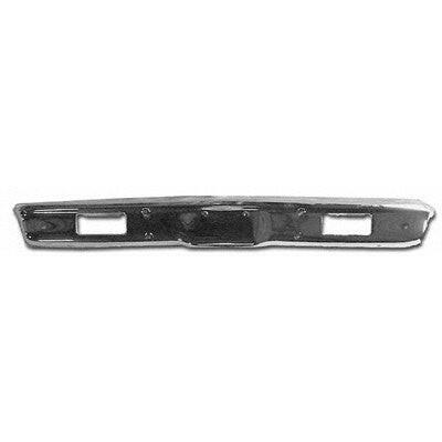 1971-1972 GMC Jimmy BUMPER FACE BAR FRONT, CHROME, w/PARK LIGHT HOLES.