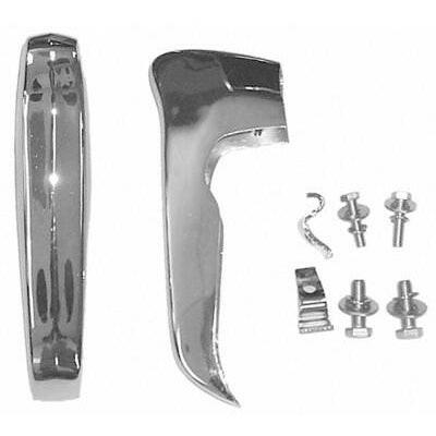 1969-1970 Chevy Blazer BUMPER GUARD FRONT, CHROME, LH/RH PAIR.