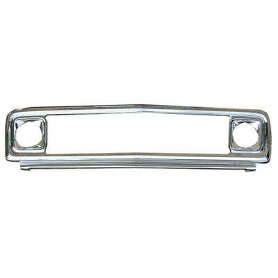 1971-1972 Chevy Suburban GRILLE FRAME, CHROME, STEEL, w/HEAD LIGHT BEZELS.