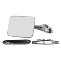 1971-1972 Chevy C/K Pickup DRIVER SIDE STANDARD OUTSIDE REARVIEW MIRROR, MOUNTING HARDWARE.