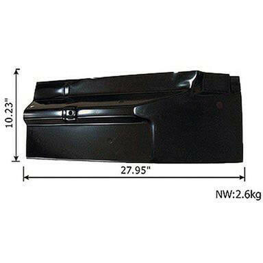 1967-1972 Chevy C/K Pickup CAB FLOOR RH, REAR PATCH, REAR FLOOR CORNER BY CAB CORNER.