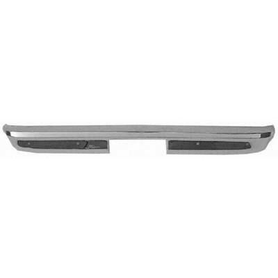 1967-1986 GMC Pickup BUMPER FACE BAR REAR, CHROME, STEPSIDE/FENDERSIDE.