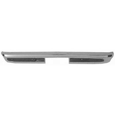 1967-1986 GMC Pickup BUMPER FACE BAR REAR, CHROME, STEPSIDE/FENDERSIDE, w/o PAD HOLES.