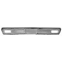 1981-1982 Chevy Blazer FRONT BUMPER, CHROME, WITH PAD HOLES.