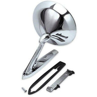 1964-1966 Pontiac Catalina DRIVER SIDE STANDARD OUTSIDE REARVIEW MIRROR w/INCLUDED MOUNT KIT.