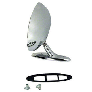 1968-1969 Oldsmobile F-85 DRIVER SIDE CHROME STANDARD NON REMOTE OUTSIDE REARVIEW MIRROR WITH.