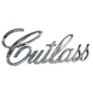 1973-1977 Oldsmobile Cutlass EMBLEM, FRONT, CUTLASS FENDER EMBLEM, USE 2 - Classic 2 Current Fabrication