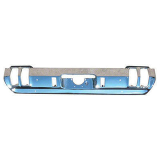 1970 Oldsmobile Supreme BUMPER FACE BAR REAR, CHROME, w/o EXHAUST CUTS,.