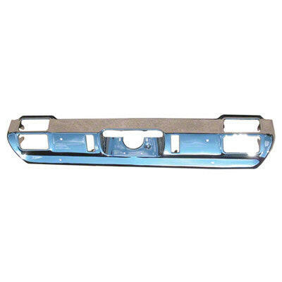 1971-1972 Oldsmobile F-85 BUMPER FACE BAR REAR, CHROME, w/o EXHAUST CUTS,.