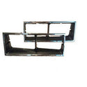1986 Oldsmobile Supreme GRILLE PAIR, CHROME/PAINTED SILVER.