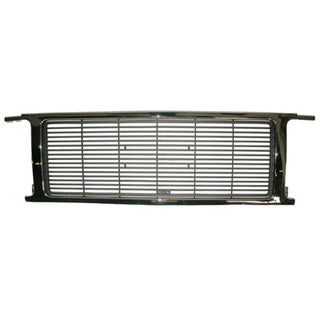 1989-1991 GMC Pickup GRILLE, CHROME/SILVER, FOR w/QUAD HEAD LIGHTS - Classic 2 Current Fabrication