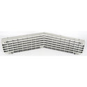 1980-1981 Chevy Camaro Upper Grille Argent Silver Except Berlinetta/Z28.