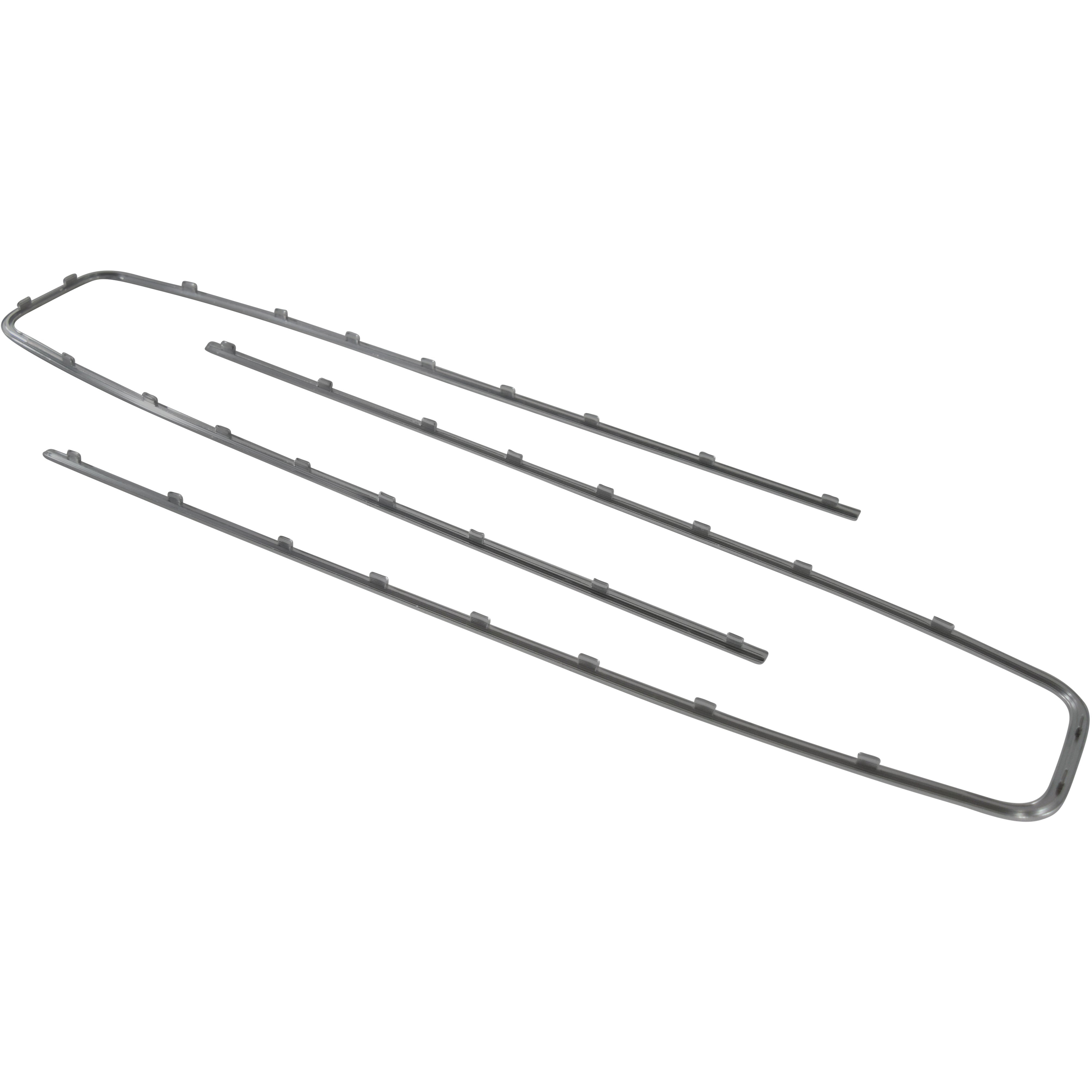 NEW aluminum front grille moldings (pr) 1966 66 Pontiac GTO Lemans Tempest