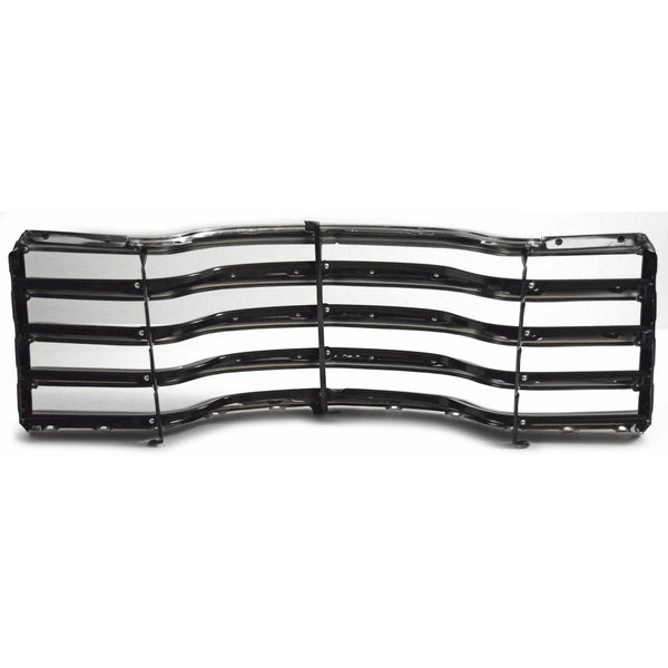 1947-1953 Chevy 1st Series Truck Grille Assembly Chrome with Black Backsplash Includes Mounting Brackets.